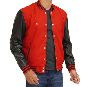 Blouson universitaire pour homme en mélange de coton, style baseball décontracté, blouson bomber tendance pour homme, blouson universitaire bomber baseball pour homme, Letterman 2026 - Product Image 2