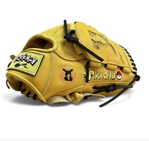 Gant de baseball pour lanceur, broderie Pikachu, personnalisé, classique, en cuir de kip américain, pour droitier, avec toile fermée, pour équipe - Product Image 2