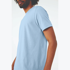 Camiseta de jersey 100% algodón personalizable para hombre, cuello redondo, gruesa, antiarrugas, de alta calidad, transpirable. - Product Image 6