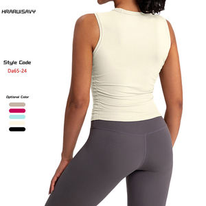 Top Deportivo Estilo Deportivo para Mujer, Cuello Redondo, Sexy, de Nailon y Elastano, Sin Mangas, para Yoga, Gimnasio y Ejercicio - Product Image 3