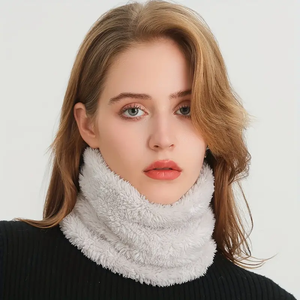 Cache-cou thermique uni en sherpa, doux et chaud, en polaire berbère, pour l'hiver, le ski, le cyclisme, écharpe confortable, cache-cou d'hiver - Product Image 6