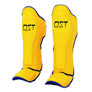 Protège-tibias professionnels en cuir PU personnalisés et protège-cou-de-pied Logo personnalisé Service OEM ODM pour la boxe et le karaté à des fins de protection - Product Image 3