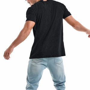 Nouveau design T-shirt homme délavé à l'acide 100% coton avec logo personnalisé, épaules tombantes, coupe classique, prix bas - Product Image 5