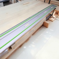 Rail de guidage pour scie à onglet de qualité supérieure en aluminium extrudé, usinage de précision et processus d'anodisation, conception anti-éclats