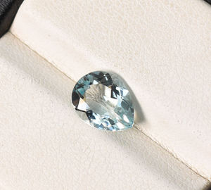 Laboratorio aguamarina pera facetada joyería fina gemas sueltas azul 5X3mm 6X4mm 8X5mm 9X6mm tamaños calibrados para el mejor ajuste - Product Image 3