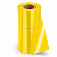 Rouleau de film de marquage à chaud PET métallisé mat 64 cm x 240 m pour boîtes cadeaux, forte adhérence