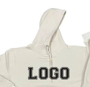 Ensemble de survêtement décontracté personnalisé avec logo, écologique, léger, à capuche, pour homme, en molleton de coton, sweat-shirt et pantalon de jogging, deux pièces, streetwear - Product Image 2