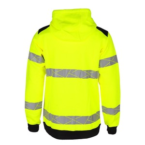 Hi-vis Polyester Rip-Stop Unisex Sweatshirt <b>Pullover</b> <b>Jumper</b> Safety Reflective Workwear Hoodie with Embroidery - Product Image 6