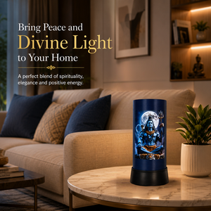 Lámpara de Mesa LED Lord Shiva, Moderna, Color Blanco Hueso, Brillo Divino, Luz de Luna, Luz Nocturna Espiritual, Meditación, Pooja, Decoración del Hogar, Regalo para el Dormitorio - Product Image 3