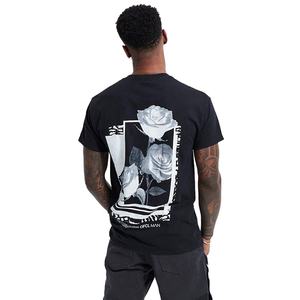 เสื้อยืดผ้าฝ้าย100% ระบายอากาศขนาดใหญ่พิเศษของผู้ชายเสื้อยืดสีดำปรับแต่งได้สไตล์สตรีท - Product Image 1