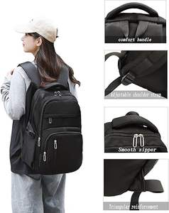 กระเป๋าเป้สะพายหลังโพลีเอสเตอร์แบบปรับแต่งได้ รุ่นยอดนิยม สำหรับผู้หญิง ผู้ชาย ใช้ได้ทั้งไปโรงเรียน ท่องเที่ยว ใส่แล็ปท็อป ดีไซน์สวยงาม น้ำหนักเบา - Product Image 4