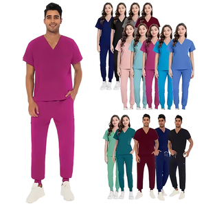 Wholesale Customized Medical Nurse Uniform Short Sleeve for Women New Style Spa Uniform Women <b>Scrubs</b> <b>Sets</b> Stylish Fashion <b>Scrubs</b> - Product Image 1