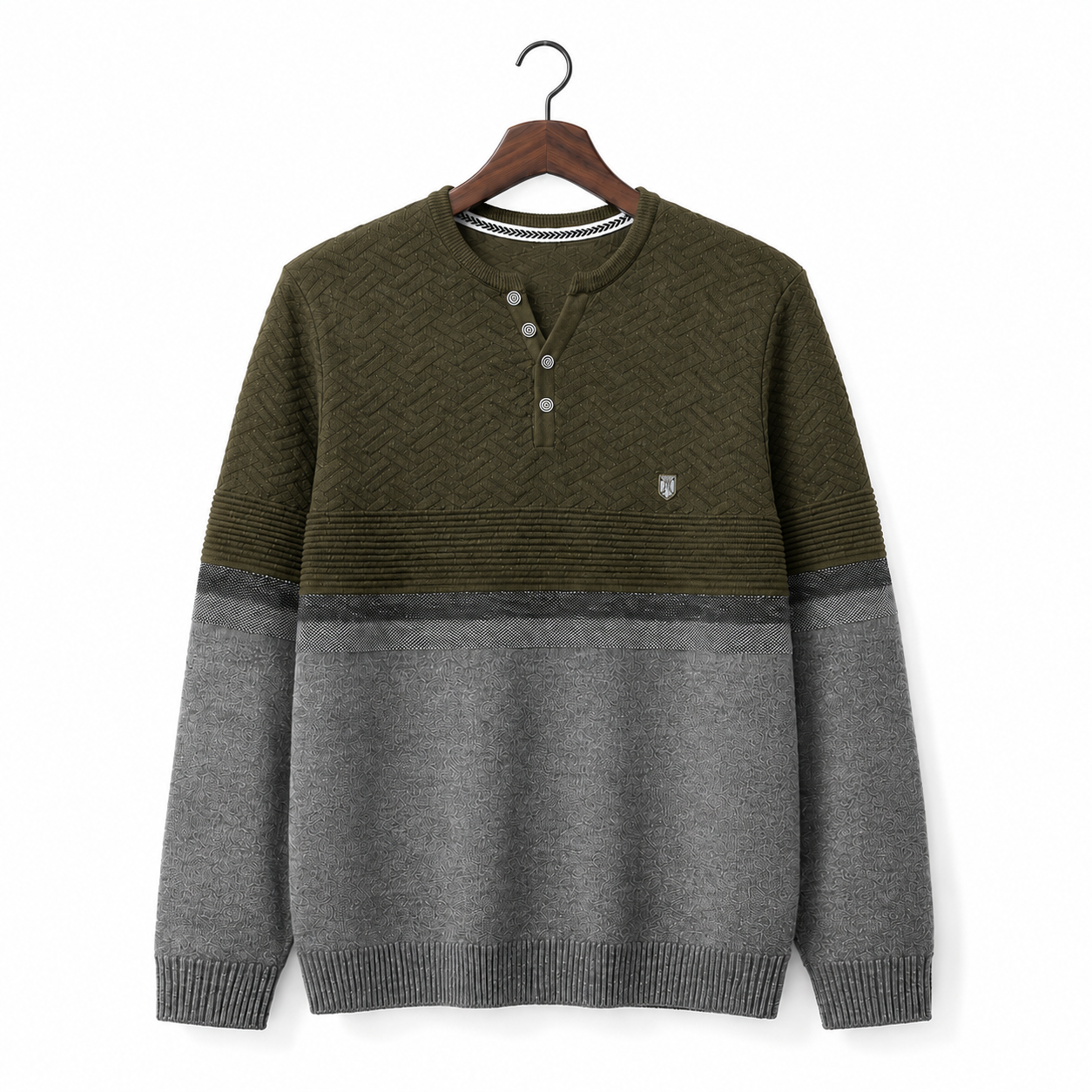 Olive - Grey Melange