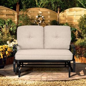 Dondolo da Giardino a 2 Posti con Cuscini Confortevoli, Altalena Sospesa per Esterni - Product Image 4