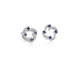 Pendientes de Diamantes Cultivados en Laboratorio con Corte Redondo en Oro de 18K - Product Image 1
