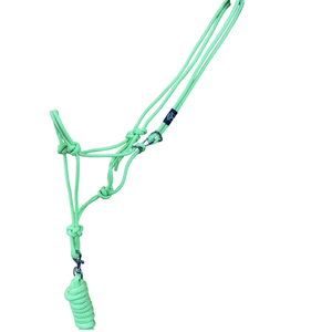 Wholesale Western Saddle Horse Equipment Lead Rope and Halter with <b>Clip</b> Set for Equestrian Stables Horse Equipment Horse Halter - Product Image 1