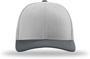 Gorra Trucker Unisex de 6 Paneles con Malla Trasera, Color Gris y Gris Oscuro en Contraste, Gorra Casual para Adultos, Primavera Verano, Ajustable - Product Image 2
