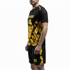 Tenue de football OEM, maillot de foot, uniforme sportif, entièrement personnalisable, vente en gros, t-shirt à manches courtes personnalisé, impression par sublimation intégrale - Product Image 3