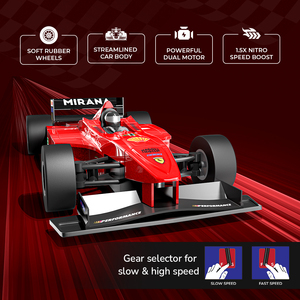 Mirana <b>F1</b> Super <b>Car</b> | High-Speed Racing <b>Car</b> <b>Toy</b> 1:12 Scale 2-Channel 100m Range Remote App Controlled Built-in Speaker - Product Image 6