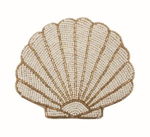 Set de table rond multicolore en perles de verre à sequins, motif paon, pour mariage, dessous de plat, isolation thermique pour table à manger - Product Image 6