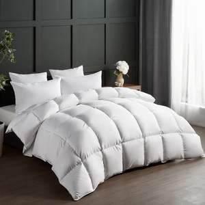 Couette Moelleuse en <span class=keywords><strong>Duvet</strong></span> de Canard Garnie de Plumes et de <span class=keywords><strong>Duvet</strong></span>, Couette de Lit Blanche avec 8 Attaches d'Angle, Insert de Couette d'Hôtel en <span class=keywords><strong>Duvet</strong></span> - Product Image 2