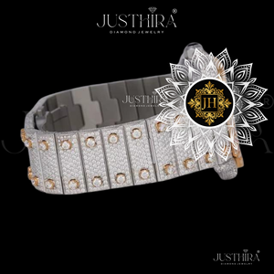 Reloj de Lujo de Primera Calidad con Diamantes Moissanite Mecánicos, Cristal de Zafiro, Acero Inoxidable, Resistente al Agua hasta 10 Bares, Luminoso, para Negocios - Product Image 4