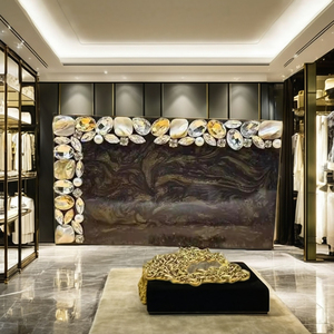 Pochette Glamora Fashion en résine époxy, élégance artistique, diamants, fermeture magnétique étanche, capacité 500 ml, pour soirées et usage quotidien - Product Image 1