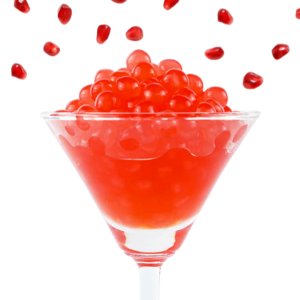 Boba explosiva con sabor a granada de alta calidad y sabor intenso, ideal para decorar postres de hielo raspado. - Product Image 2