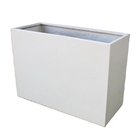 KNT Creations Pots de fleurs en fibre de verre FRP durables, légers, design simple et minimaliste pour la décoration moderne de la maison et du jardin