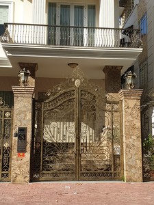 Puerta de Hierro Forjado de Lujo, Diseño Árabe Islámico, Estilo Palacio, Puerta de Entrada para Villa, Hecha a Medida - Product Image 5