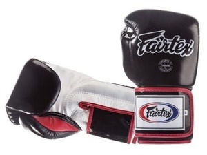 Gants de boxe Fairtex en cuir, à doigts entiers, fermeture auto-agrippante, pour adultes, entraînement, arts martiaux - Product Image 2