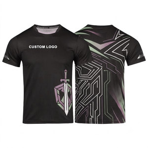 Camiseta de Fútbol Sublimada con Logotipo Personalizado, Manga Corta para Hombre, Absorbe la Humedad, Ajuste Atlético, 100% Poliéster, Diseño Degradado - Product Image 2