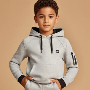Ensembles de vêtements pour garçons, nouveaux styles, pantalons de survêtement en molleton personnalisés, joggers et sweats à capuche pour enfants - Product Image 4