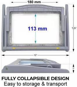 Lupa LED de página completa 5X con soporte plegable - Product Image 3
