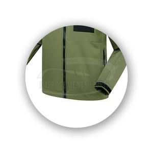 Nouvelle veste softshell design personnalisé vêtements de travail d'hiver veste softshell à fermeture éclair doublée en polaire coupe-vent pour hommes fabriquée au Pakistan - Product Image 6