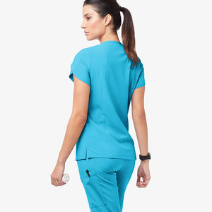 Venta de Fábrica: Blusa Quirúrgica Personalizada a Bajo Precio, Venta al por Mayor, Blusa Quirúrgica para Mujer con Dos Bolsillos, Cómoda, Traje de Enfermería - Product Image 4