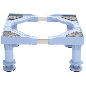 Support de base de réfrigérateur triangulaire réglable avec patins antidérapants bleus, support de base de réfrigérateur réglable robuste, support triangulaire - Product Image 2