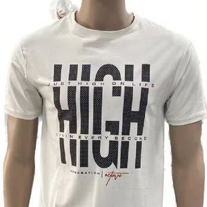 Camiseta estampada personalizable de color sólido transpirable ecológica de calidad premium 100% algodón de punto para hombre de la India - Product Image 5