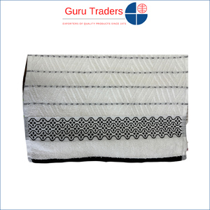 Serviettes de cuisine rectangulaires réutilisables et lavables en polycoton jacquard avec bordure décorative, fabriquées en Inde - Product Image 4