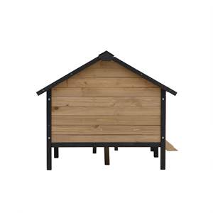 Gran Perrera de madera para perros al aire libre con diseño de Casa de cabaña elegante para mascotas para muebles de camping para mascotas - Product Image 6
