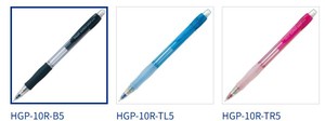 PilotSuper Grip Mechanical Pencil 0.5mm Soft Rubber Grip Retractable Transparent Black, <b>Red</b>, Blue (HGP-10R) - Product Image 4