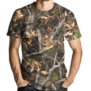 เสื้อยืดคอกลมแขนสั้นลายพรางสำหรับผู้ชาย ทรงปกติ สวมใส่สบาย พิมพ์ลาย ระบายอากาศได้ดี ผลิตจากโพลีเอสเตอร์ 100% ทอ - Product Image 6
