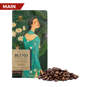 Café en grains torréfiés de qualité supérieure, mélange Arabica Robusta |   Sac ou en vrac |   Fournisseur en gros OEM Vietnam - Product Image 1