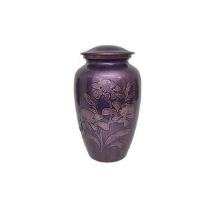 Urne de crémation pour adultes en aluminium antique de qualité superlative Vente exclusive à bas prix pour les cendres humaines Fournitures funéraires - Product Image 1