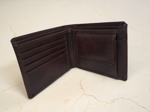 Cartera Corta Vegana de PU para Hombre, Color Marrón, Delgada, para Tarjetas de Crédito, para Uso Diario - Product Image 3