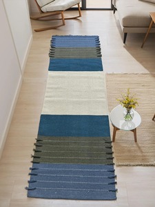 Tapete de Ejercicio Rectangular Contemporáneo de Chenilla con Patrón Impreso, Base de Goma Antideslizante, Grosor Medio, para Uso Doméstico - Product Image 2