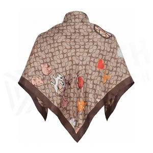 NORTH APPROACH Women's Square Silk Scarf Floral Print Elegant Multi-Functional Fashion Accessory All Seasons - Product Image 2
