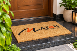 CocoMark Rustic™ Custom Logo Printed Coir Doormat <b>Large</b> <b>Outdoor</b> Natural Coir Entrance <b>Mat</b> with Rubber Backing - Product Image 3