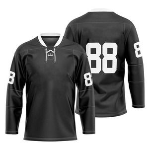 Camiseta de Hockey sobre Hielo Personalizada para Hombre, Azul, Verde y Blanco, Cuello Redondo, Manga Larga, Sublimación Impresa, Malla Transpirable en la Parte Delantera, para Invierno, Adulto - Product Image 5