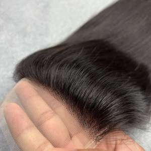 Extensiones de cabello humano virgen vietnamita con cierre de encaje HD fino, paquete de cabello con cierre, precio al por mayor - Product Image 4